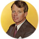 ROBERT F. KENNEDY ENORMOUS 9" PORTRAIT BUTTON.