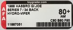 G.I. JOE: A REAL AMERICAN HERO - HYDRO-VIPER SERIES 7/34 BACK AFA 80+ NM.