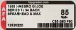 G.I. JOE: A REAL AMERICAN HERO - SPEARHEAD & MAX SERIES 7/34 BACK AFA 85 NM+.