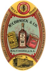 JAMESTOWN 1907 EXPOSITION POCKET MIRROR FOR BEE BRAND BY McCORMICK CO. BALTIMORE.