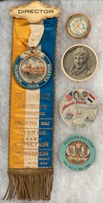 HUDSON-FULTON 1909 CELEBRATION FIVE RARE ITEMS.