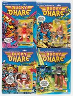 HASBRO BUCKY O'HARE LOT OF 4 CARDED ACTION FIGURES.