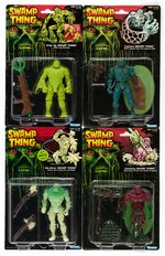 KENNER SWAMP THING LOT OF 8 CARDED ACTION FIGURES.