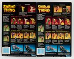 KENNER SWAMP THING LOT OF 8 CARDED ACTION FIGURES.