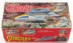 MATCHBOX STINGRAY ACTION SUBMARINE IN BOX AND TWO CARDED ACTION FIGURES.