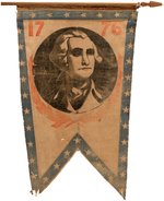 WASHINGTON "1776" SWALLOW TAIL BANNER FROM CENTENNIAL CELEBRATION.