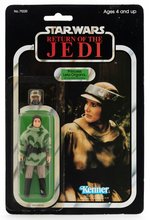 STAR WARS: RETURN OF THE JEDI - PRINCESS LEIA ORGANA (COMBAT PONCHO) 77 BACK-A CARDED ACTION FIGURE.