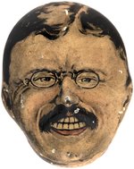 RARE ROOSEVELT TIN LITHO FIGURAL PORTRAIT BADGE.