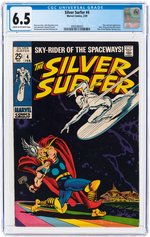 SILVER SURFER #4 FEBRUARY 1969 CGC 6.5 FINE+ (SILVER SURFER VS. THOR).