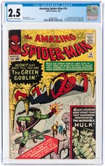 AMAZING SPIDER-MAN #14 JULY 1964 CGC 2.5 GOOD+ (FIRST GREEN GOBLIN).