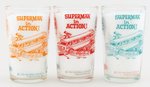 SUPERMAN JELLY GLASS TRIO.