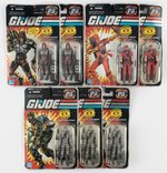 G.I. JOE 25TH ANNIVERSARY COLLECTION LOT OF 9 CARDED FIGURES.