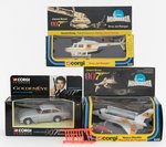 CORGI JAMES BOND MOONRAKER VEHICLE PAIR PLUS GOLDENEYE EDITION ASTON MARTIN DB5.