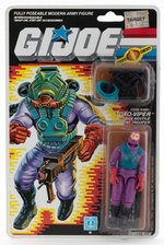 G.I. JOE: A REAL AMERICAN HERO - TOXO-VIPER SERIES 7/34 BACK CARDED ACTION FIGURE.