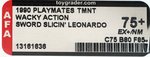 TEENAGE MUTANT NINJA TURTLES - WACKY ACTION SWORD SLICIN' LEONARDO AFA 75+ EX+/NM.