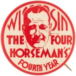 1939 HARRY STUHLDREYER LEGENDARY FOUR HORSEMEN QUARTERBACK BUTTON.