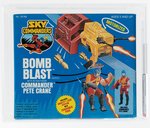 SKY COMMANDERS - BOMB BLAST VEHICLE WITH COMMANDER PETE CRANE ACTION FIGURE AFA 80+ NM.