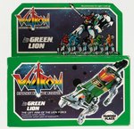 VOLTRON BOXED GREEN LION IN BOX W/FIGURE BY PANOSH PLACE.