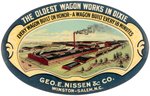 POCKET MIRROR FOR "THE OLDEST WAGON WORKS IN DIXIE/EVERY WAGON BUILT ON HONOR" C. 1905.