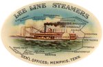 POCKET MIRROR FOR "LEE LINE STEAMERS/GEN'L. OFFICES; MEMPHIS TENN."