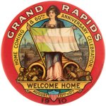 POCKET MIRROR IN CHOICE COLOR FOR "GRAND RAPIDS HOMECOMING & 60TH ANNIVERSARY CELEBRATION 1910".