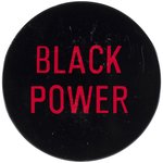 "BLACK POWER" LARGE CIVIL RIGHTS LITHO BUTTON.