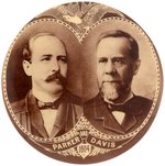 PARKER & DAVIS SEPIA TONED REAL PHOTO JUGATE BUTTON HAKE #3003.