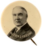 "WARREN G. HARDING" REAL PHOTO BUTTON HAKE #10.