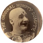 GEORGE ADAMS THE ORIGINAL HUMPTY DUMPTY REAL PHOTO BUTTON & BUTTON POWER BOOK EXAMPLE.