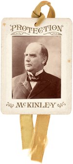 "PROTECTION McKINLEY" REAL PHOTO CARDSTOCK BADGE.