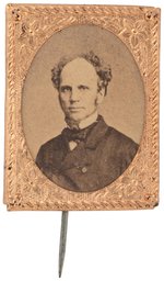 SEYMOUR 1868 GEM ALBUMEN PORTRAIT BADGE.