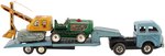 FRICTION CONSTRUCTION HAULER W/STEAM SHOVEL & TRACTOR IN BOX.