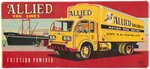 FRICTION POWERED ALLIED VAN LINES TRUCK IN BOX.