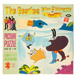 “THE BEATLES YELLOW SUBMARINE” TWO MEDIUM/SIX LARGE ASSEMBLED PUZZLES WITH BOXES.