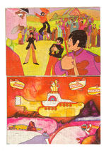 “THE BEATLES YELLOW SUBMARINE” TWO MEDIUM/SIX LARGE ASSEMBLED PUZZLES WITH BOXES.