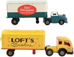 FRICTION LOFT'S CANDIES AND HOT SHOPPES RESTAURANTS LOOSE TRUCK PAIR.