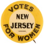 "VOTES FOR WOMEN NEW JERSEY" SCARCE SUFFRAGE BUTTON.