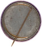 "VOTES FOR WOMEN" SUFFRAGE CLARION TRUMPETER SIX STAR BUTTON.