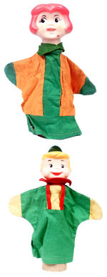 JANE AND ELROY JETSON HAND PUPPETS.