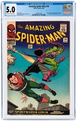 AMAZING SPIDER-MAN #39 AUGUST 1966 CGC 5.0 VG/FINE (NORMAN OSBORN REVEALED AS GREEN GOBLIN).