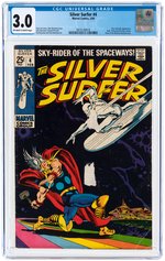 SILVER SURFER #4 FEBRUARY 1969 CGC 3.0 GOOD/VG (SILVER SURFER VS THOR).