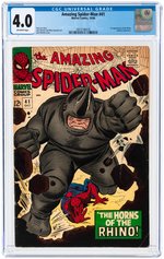 AMAZING SPIDER-MAN #41 OCTOBER 1966 CGC 4.0 VG (FIRST RHINO).