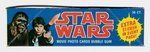 "STAR WARS" 1977 TOPPS FIRST SERIES GUM CARD SET PLUS DISPLAY BOX AND WRAPPER.