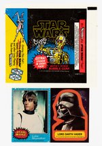 "STAR WARS" 1977 TOPPS FIRST SERIES GUM CARD SET PLUS DISPLAY BOX AND WRAPPER.