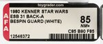 STAR WARS: THE EMPIRE STRIKES BACK - BESPIN SECURITY GUARD (WHITE) 31 BACK-A AFA 85 NM+.