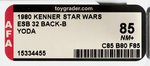 STAR WARS: THE EMPIRE STRIKES BACK - YODA 32 BACK-B AFA 85 NM+.