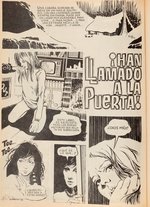 SOS #42 SPANISH HORROR COMIC BOOK COVER ORIGINAL ART.