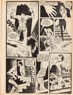 SOS #42 SPANISH HORROR COMIC BOOK COVER ORIGINAL ART.