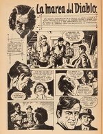 SOS #44 SPANISH HORROR COMIC BOOK COVER ORIGINAL ART.