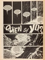 SOS #49 SPANISH HORROR COMIC BOOK COVER ORIGINAL ART.